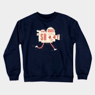 Running Camera Design Crewneck Sweatshirt